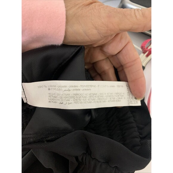 Zara High Rise Paperbag Wide Leg Black Trouser Pants Stretchy Size Small W27 L27 - Picture 9 of 9